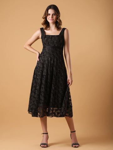 Lace Corset Fit & Flair Dresses