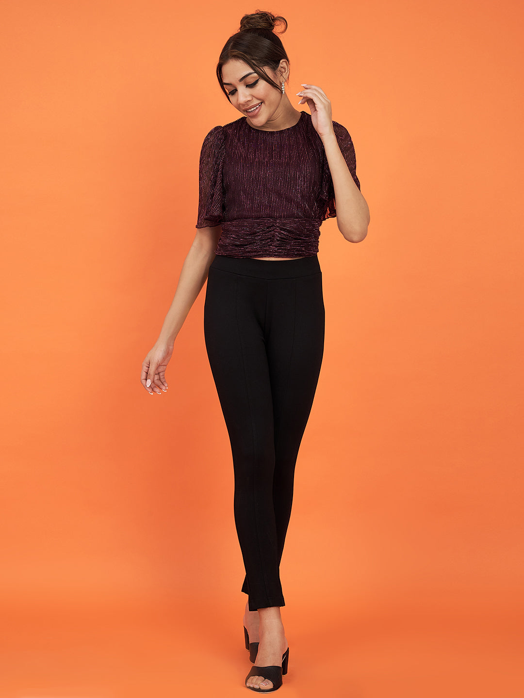 Stylish Maroon Party Top