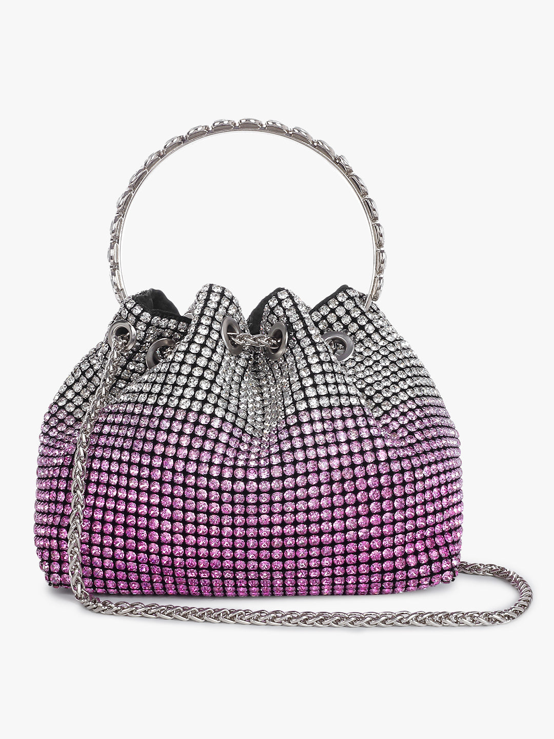 Embellished Pink Clutch