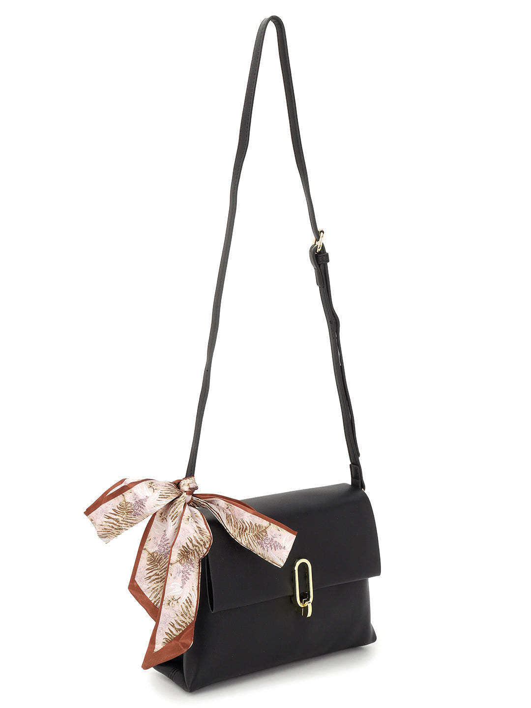 Leather Black Sling Bag