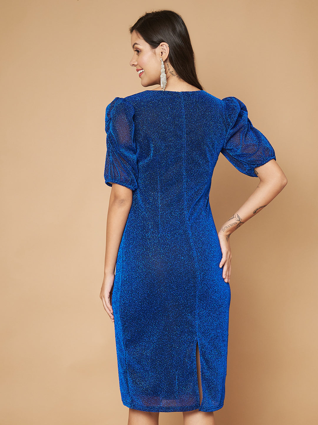Embellished Blue Dress