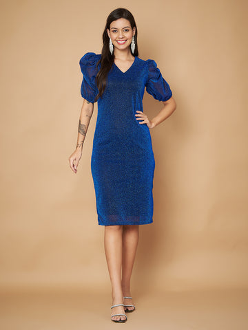 Embellished Blue Dress