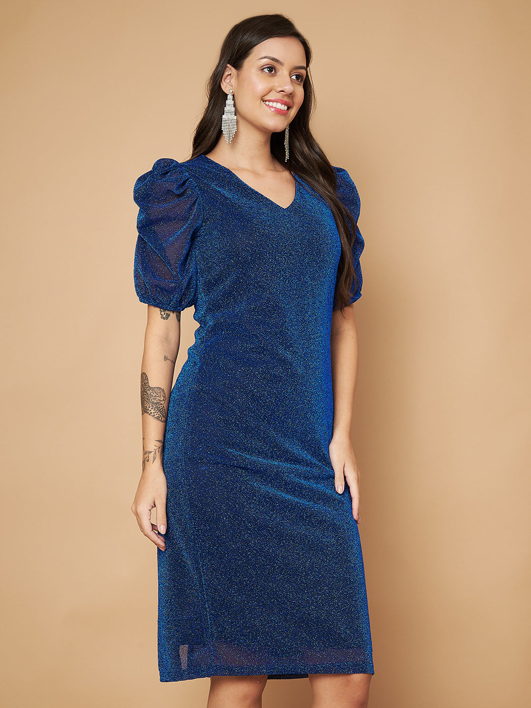 Embellished Blue Dress