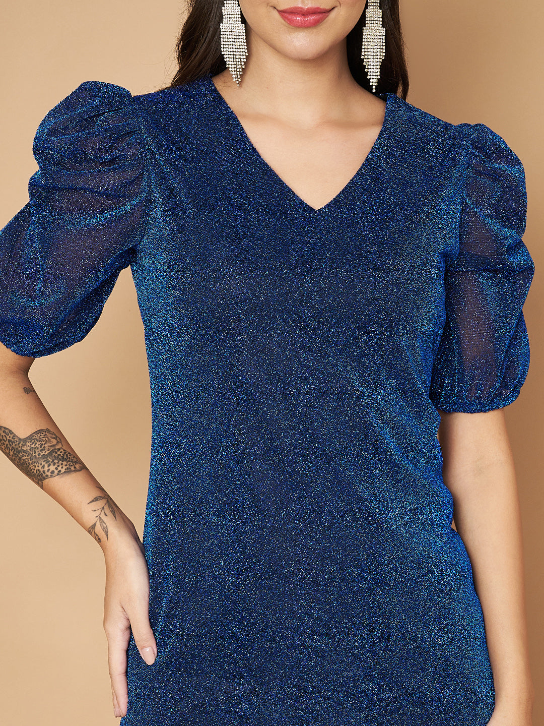 Embellished Blue Dress