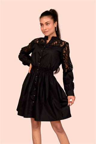 Kyla lace Dress Black