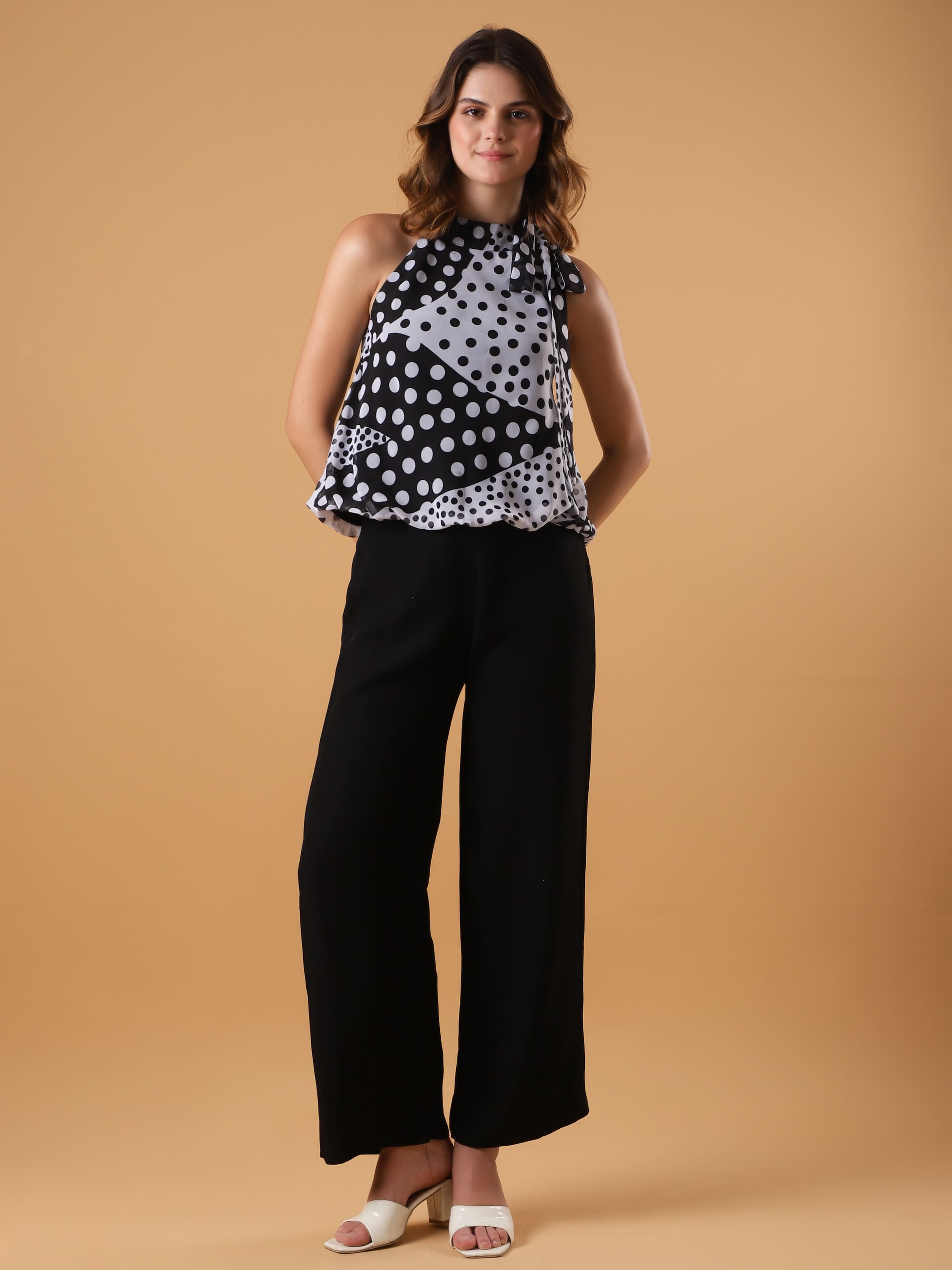 Printed Flaired Top