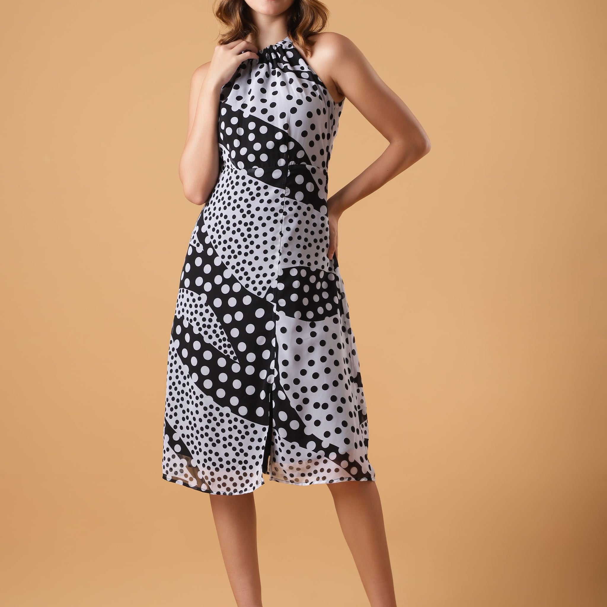 Printed A-line Dress