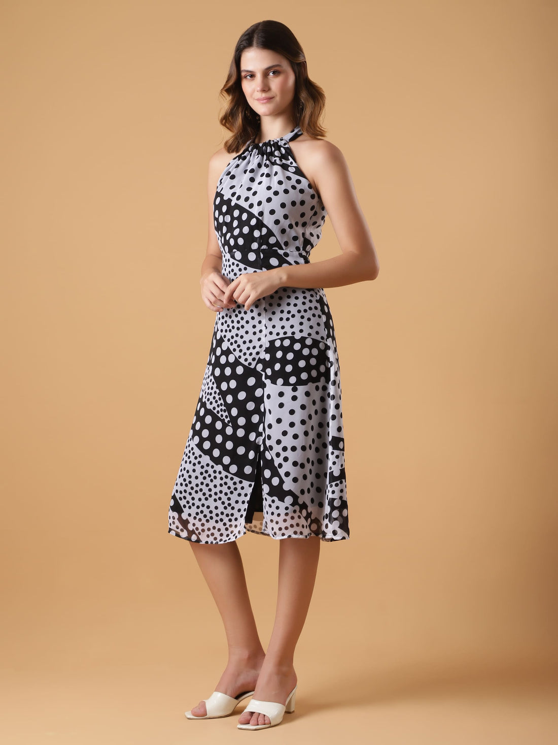 Printed A-line Dress