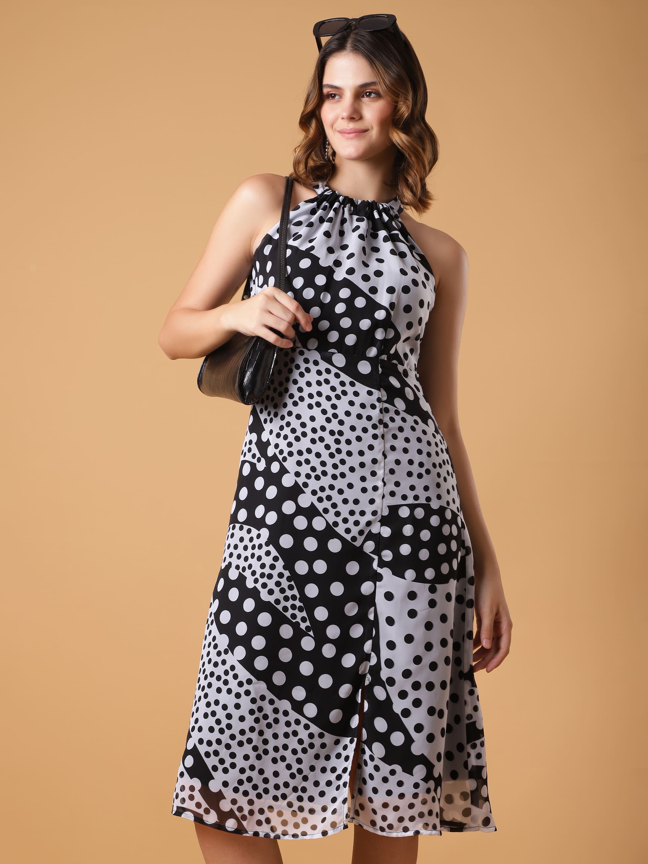 Printed A-line Dress