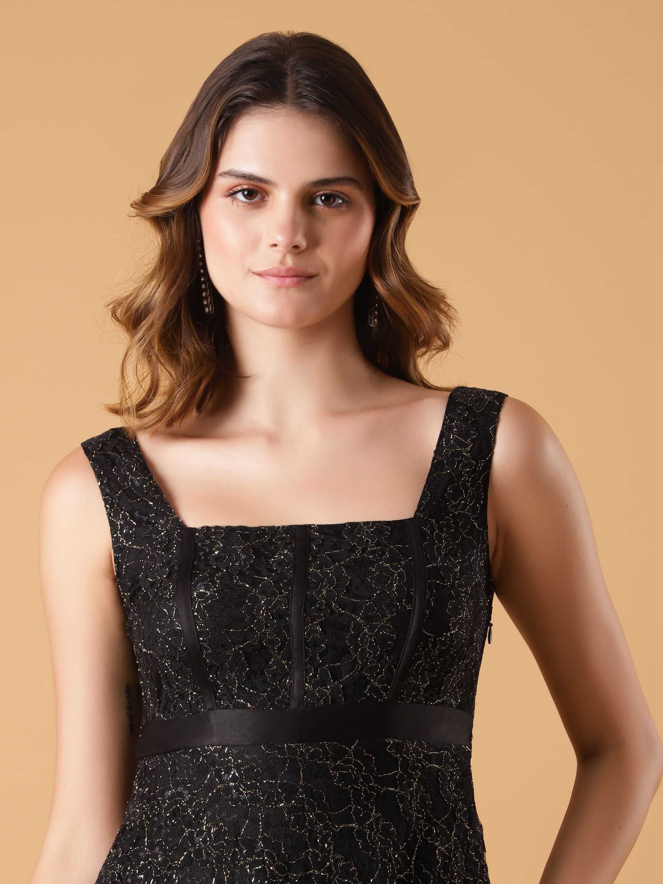 Lace Corset Fit & Flair Dresses
