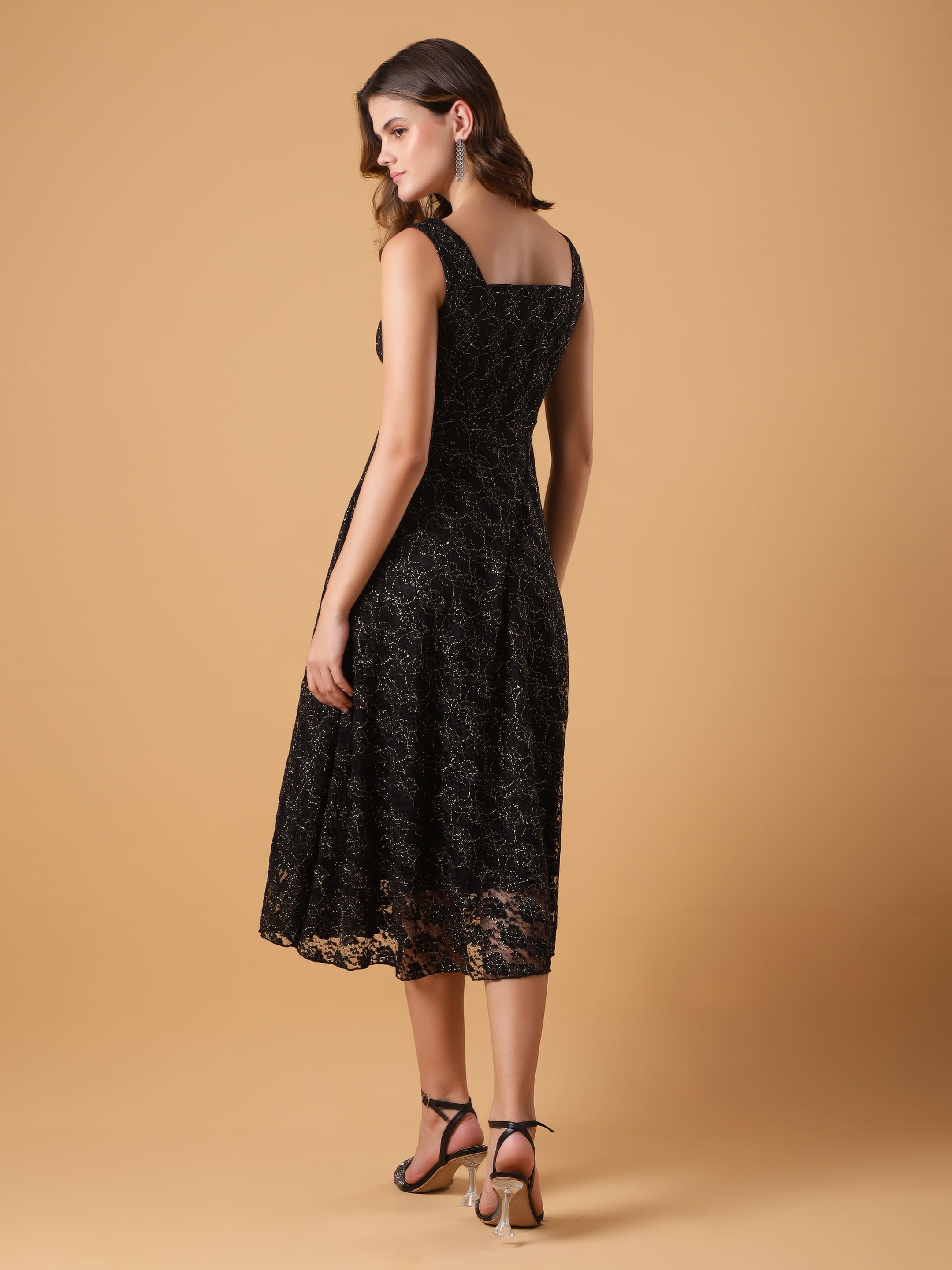 Lace Corset Fit & Flair Dresses
