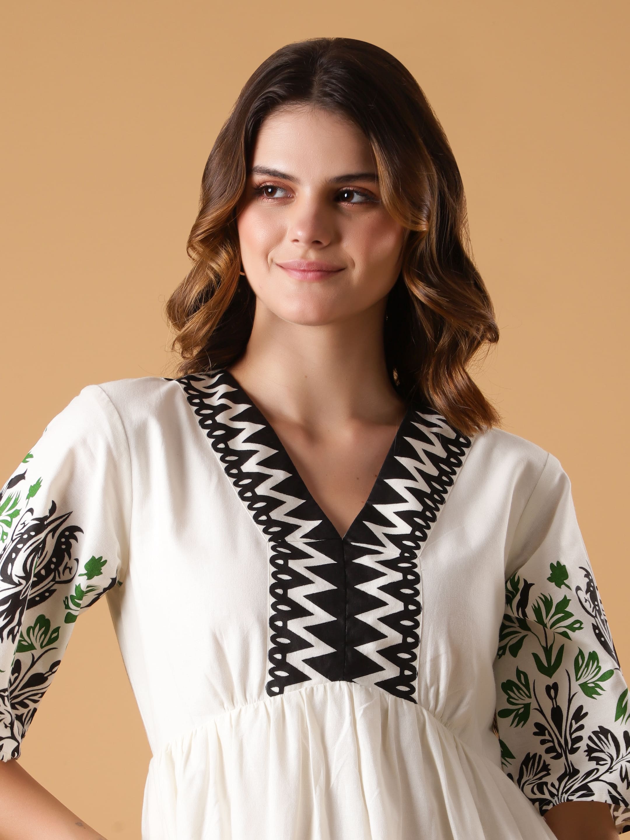 Tribal Motif Printed Dress