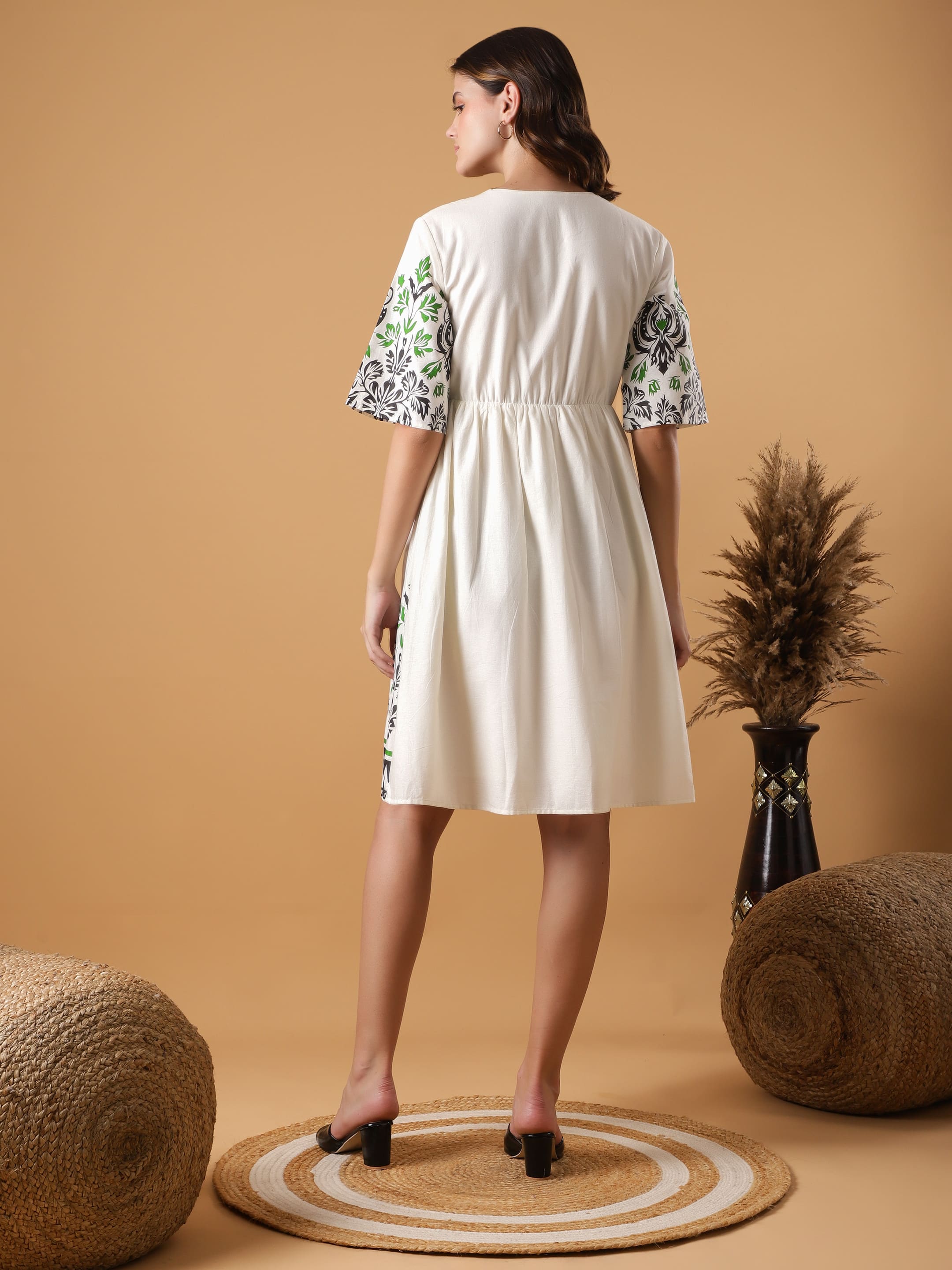 Tribal Motif Printed Dress