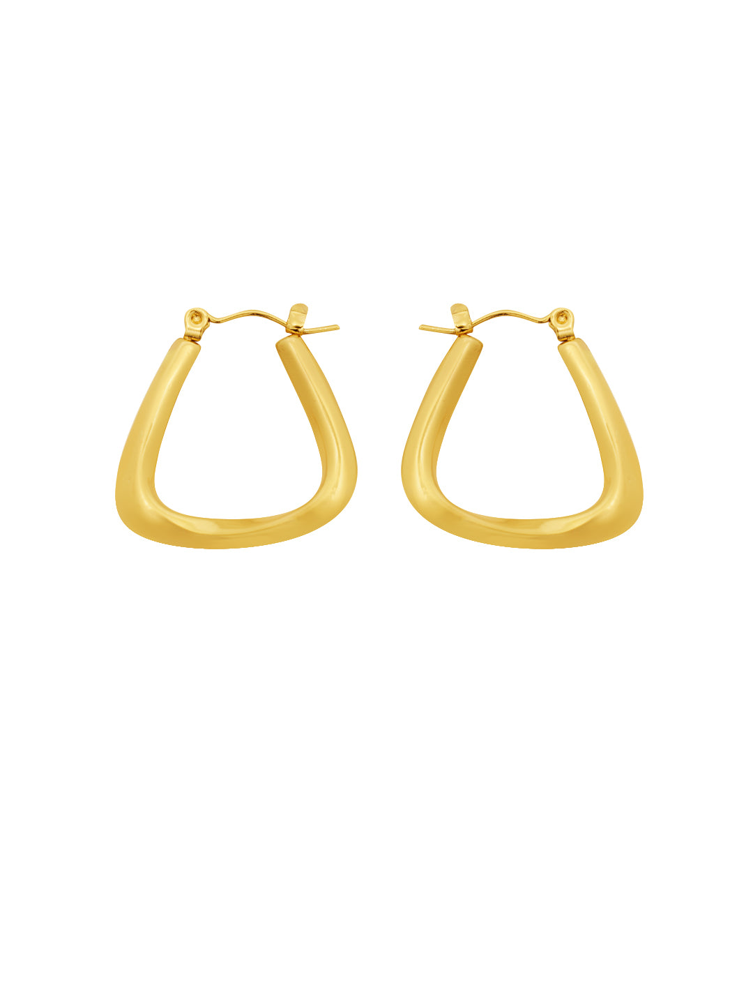 Women Gold-Plated Hoop Earrings