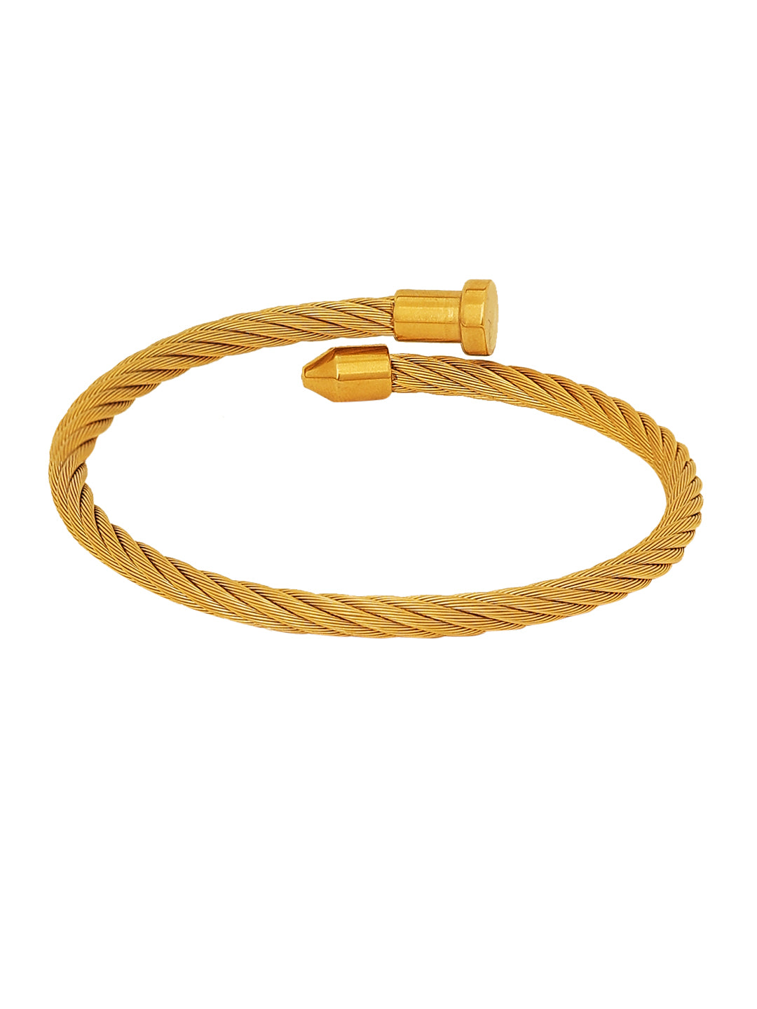 Slip-On Gold Plated Bracelet