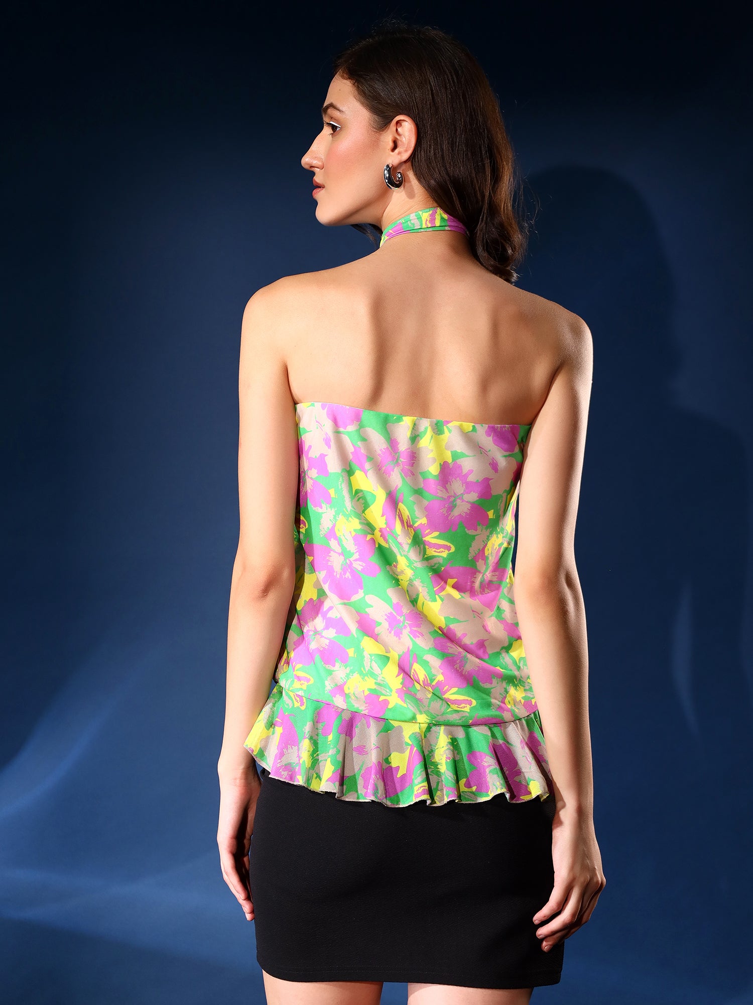Printed Floral Layered Top