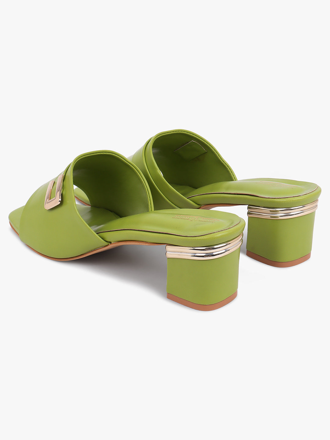 Stylish Green Mule Sandals