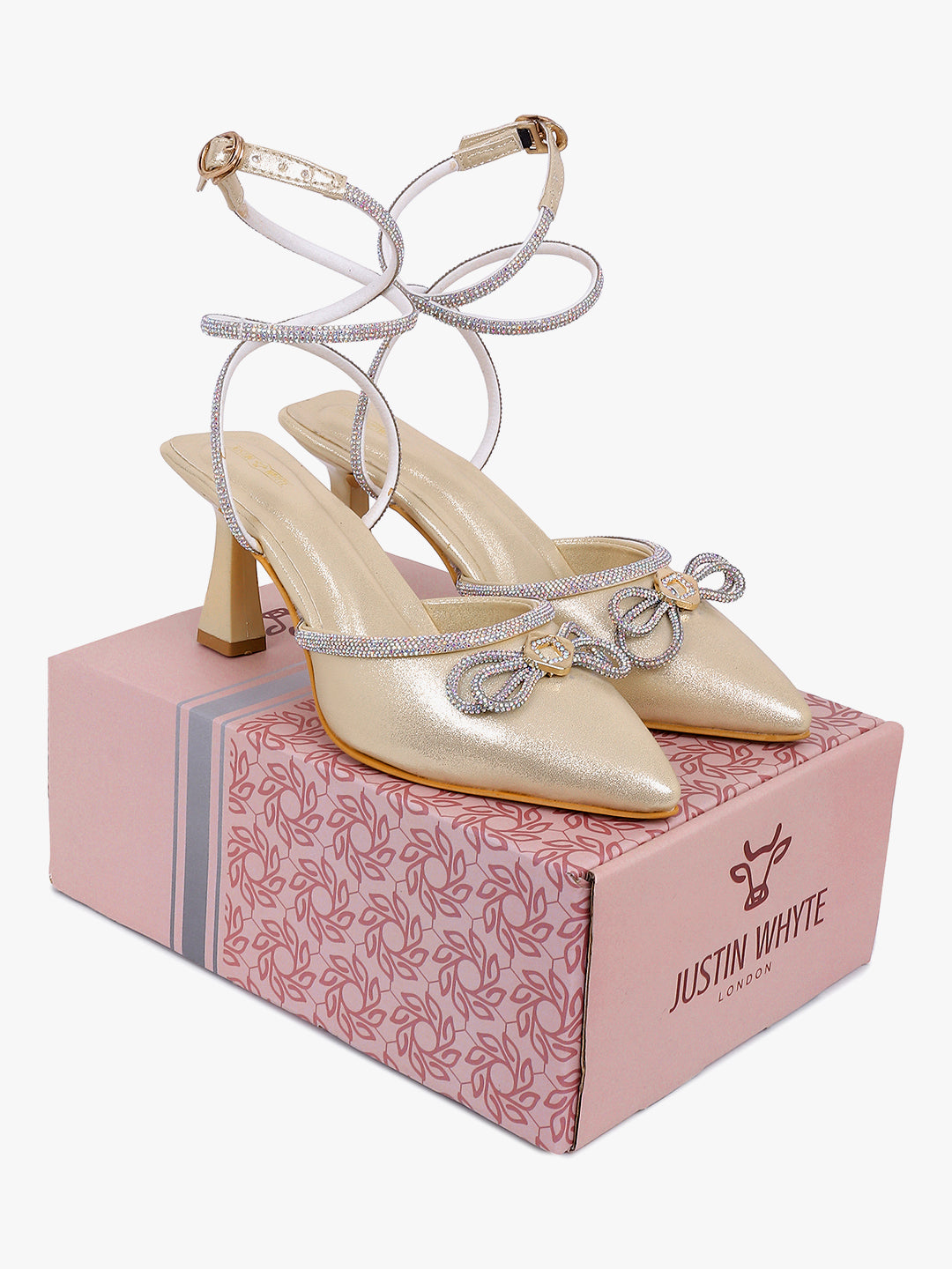 Embellished Beige Mule Sandals