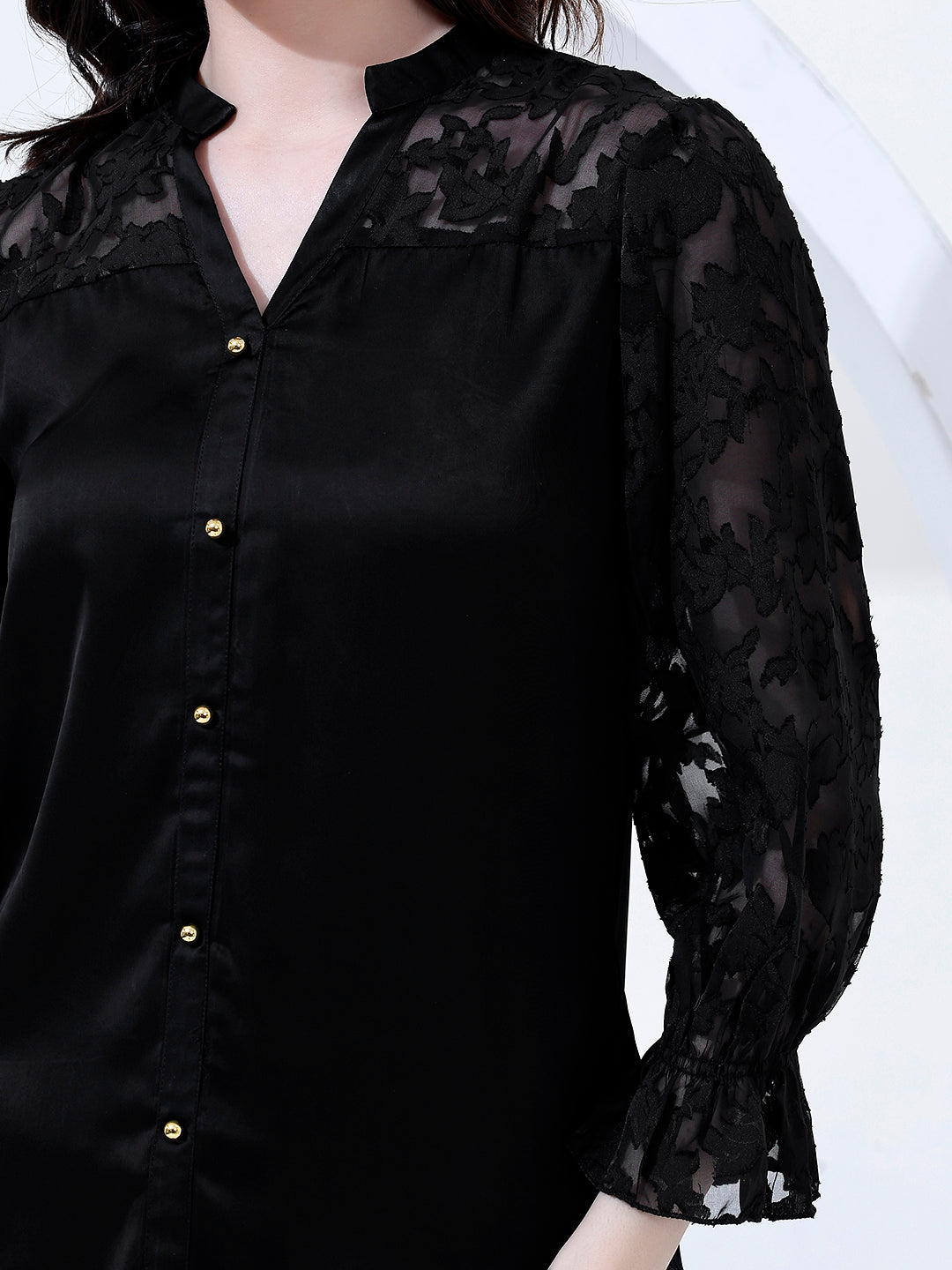 Classy Black Shirt Top