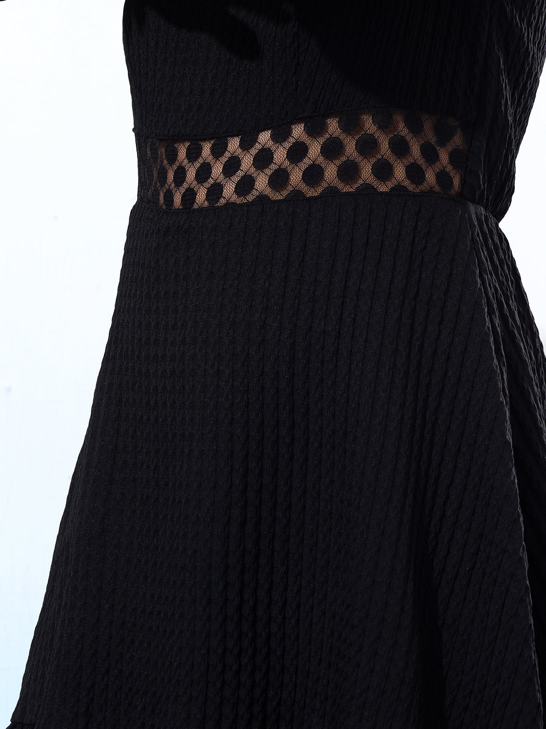 Fancy Black Flared dress