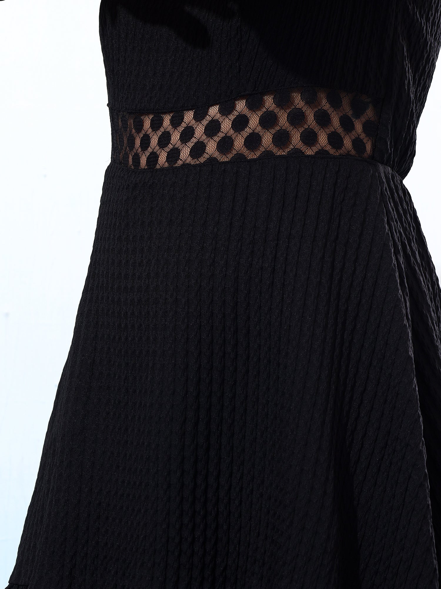 Fancy Black Flared dress
