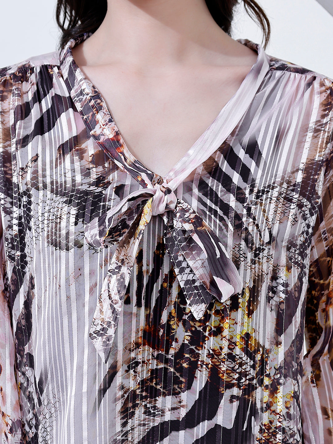 Fancy Printed Blouse Top