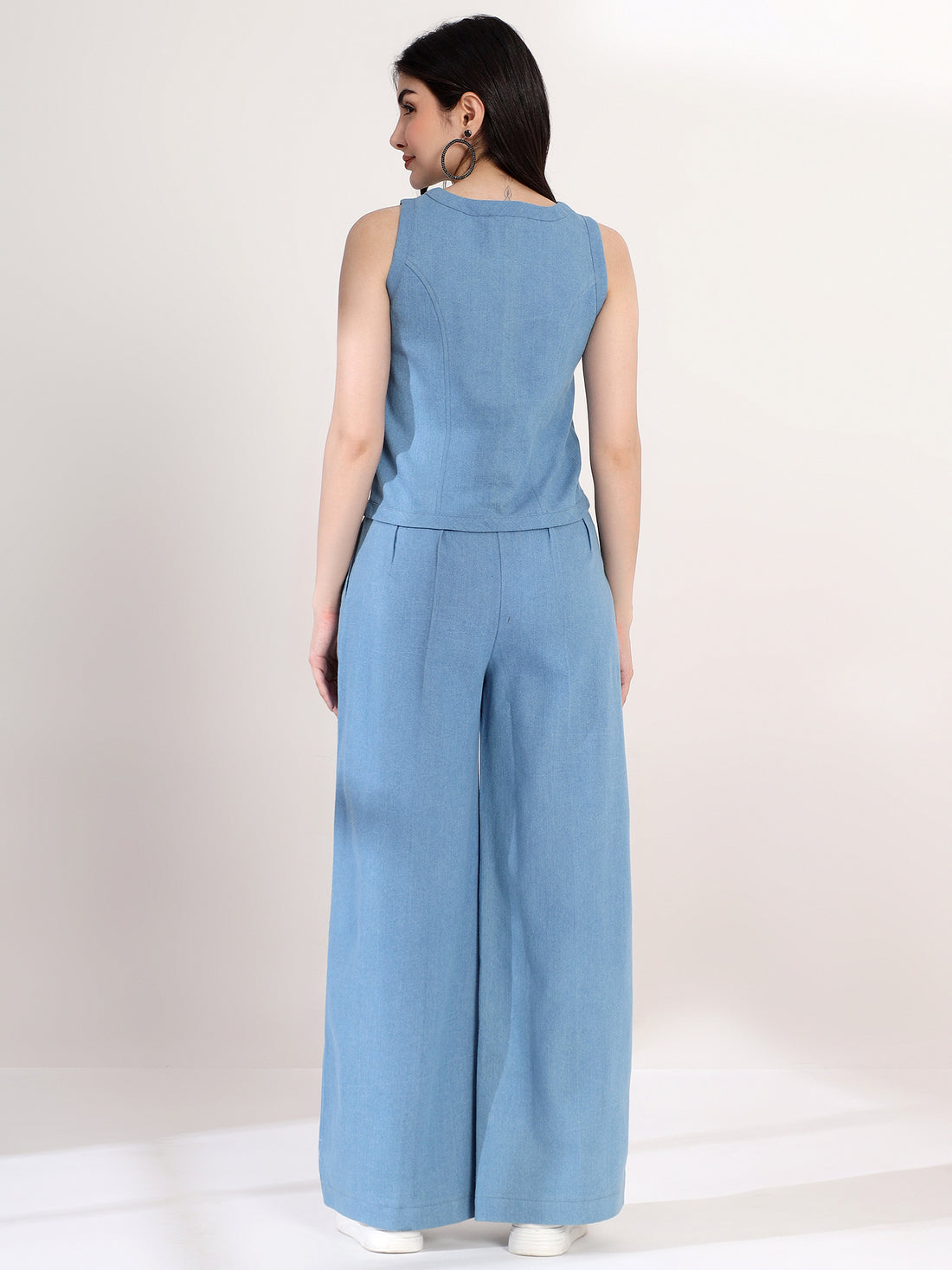 Stylish Blue Denim Co-Ord Set