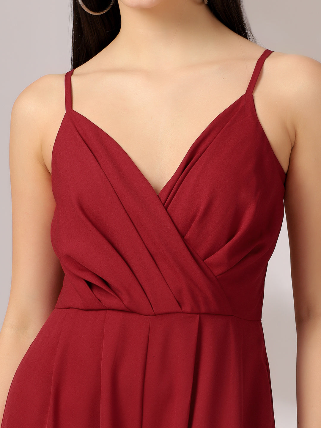 Classy Maroon Jump suit