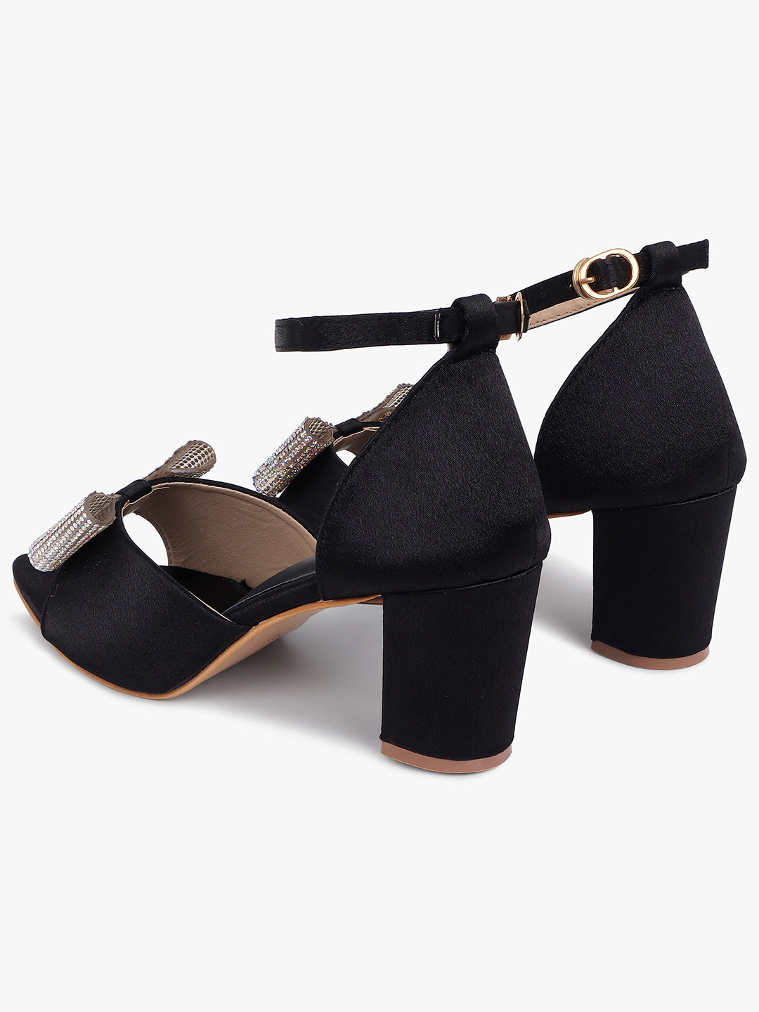 Classy Black Block Heel Sandals