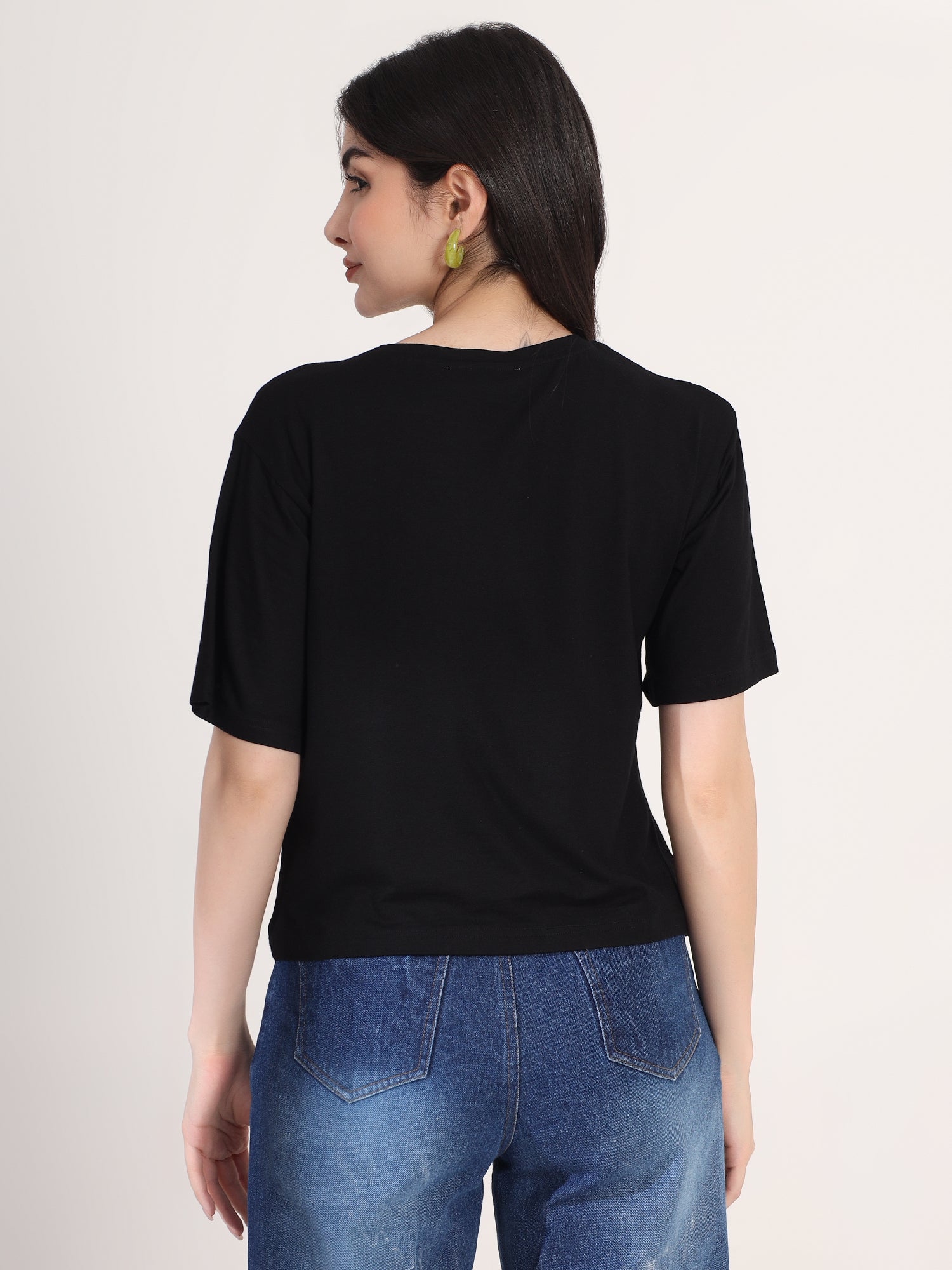 Black Printed T-Shirt
