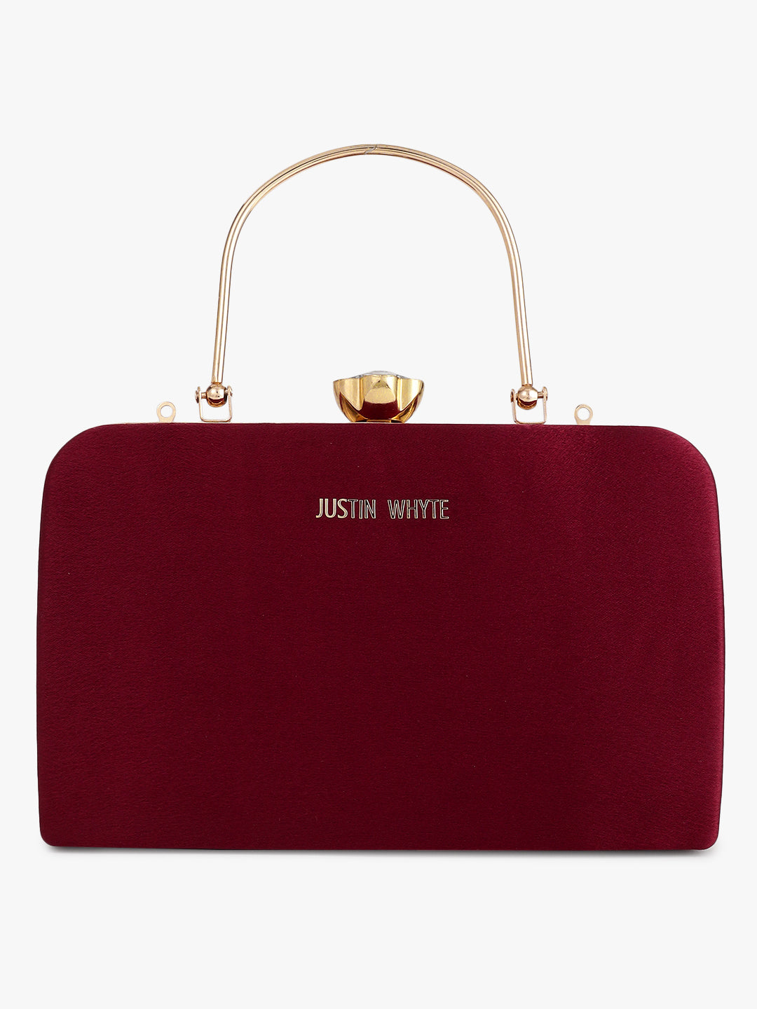 Fancy Maroon Evening Handbag