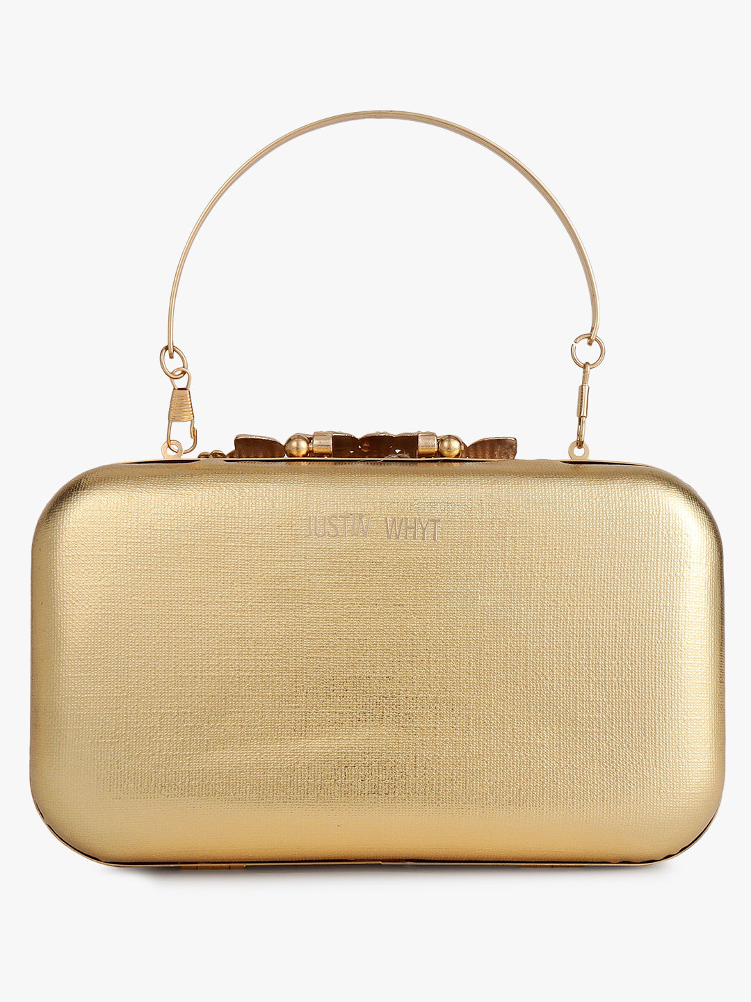 Embellished Golden Evening Handbag