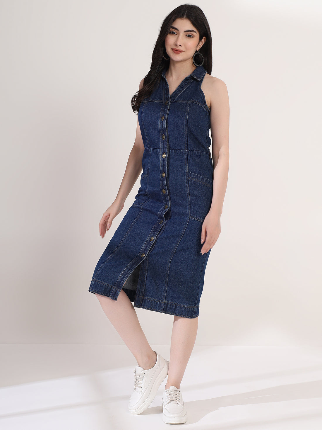 Classy Denim Shirt Dress