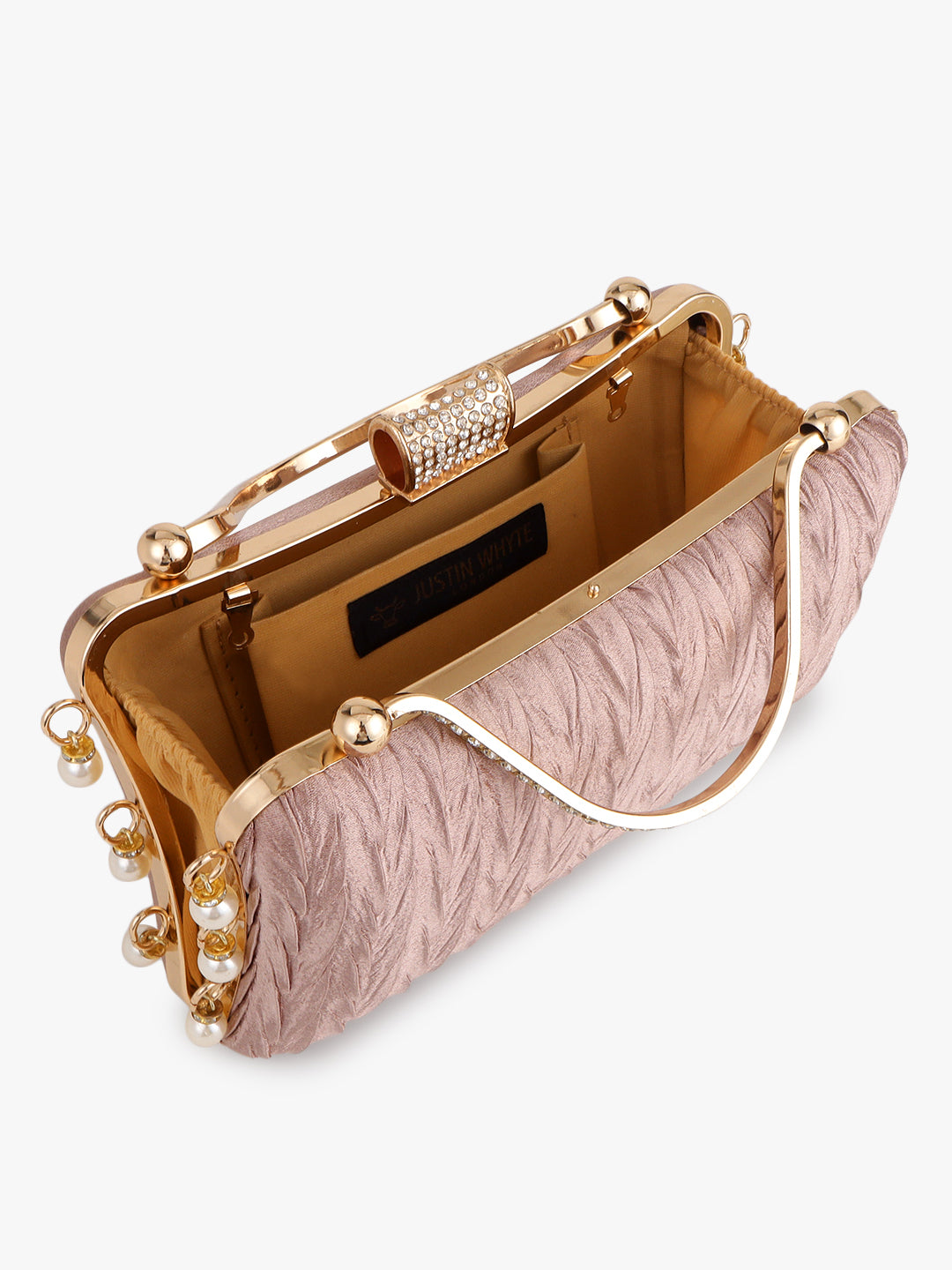 Structured Pink Evening Handbag