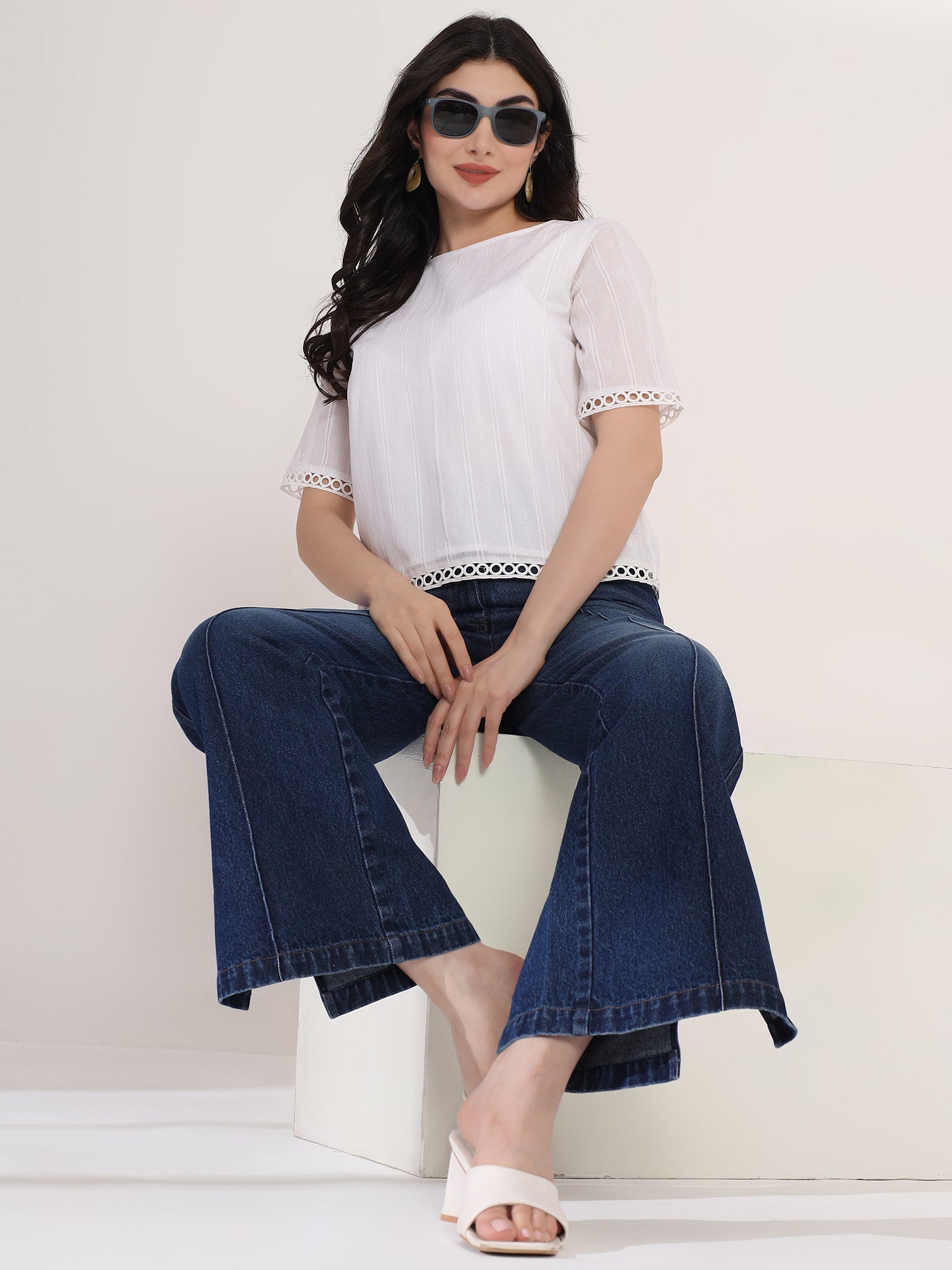 High Rise Flared Jeans