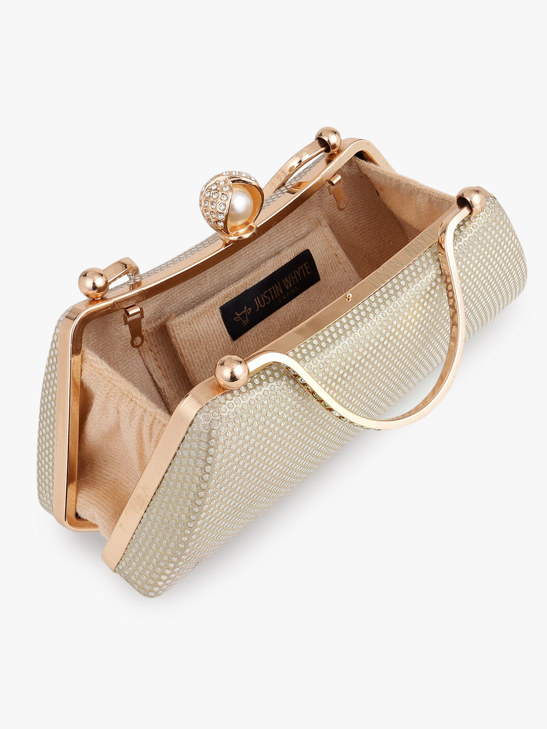 Fancy Golden Evening Handbag
