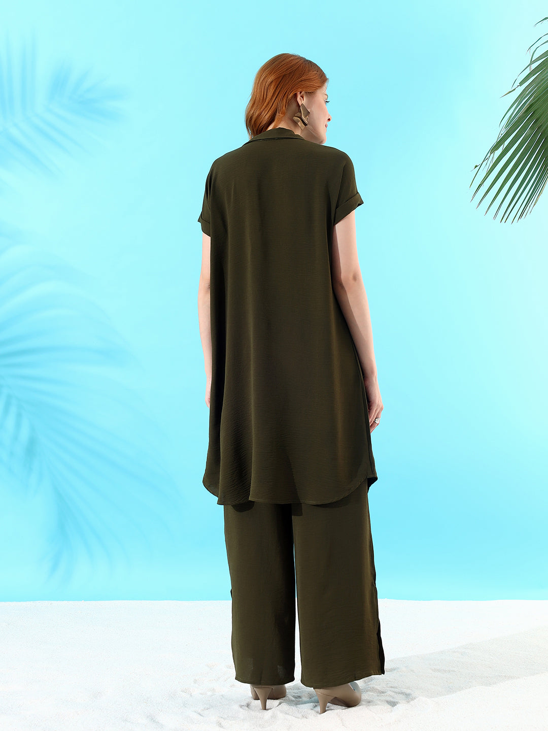 Hand Embelished Shirt Coord set