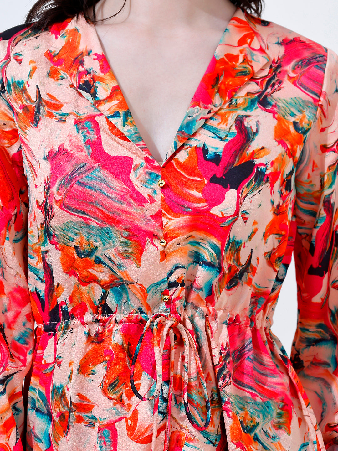 Stylish Printed Flared Top