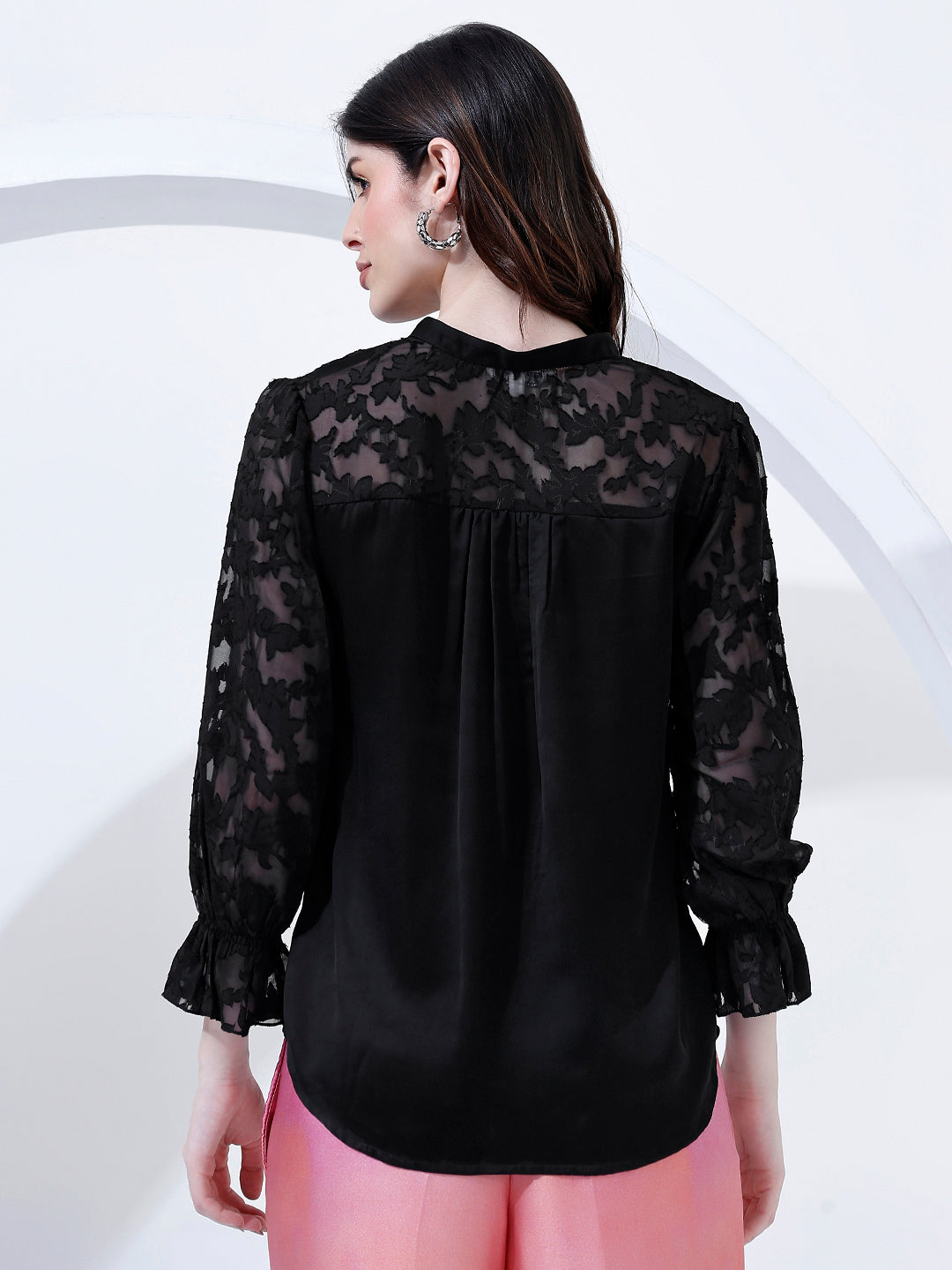 Classy Black Shirt Top