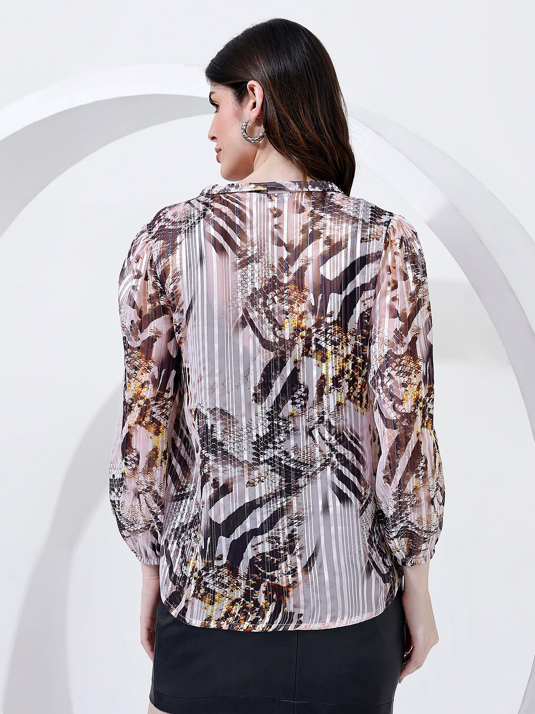 Fancy Printed Blouse Top