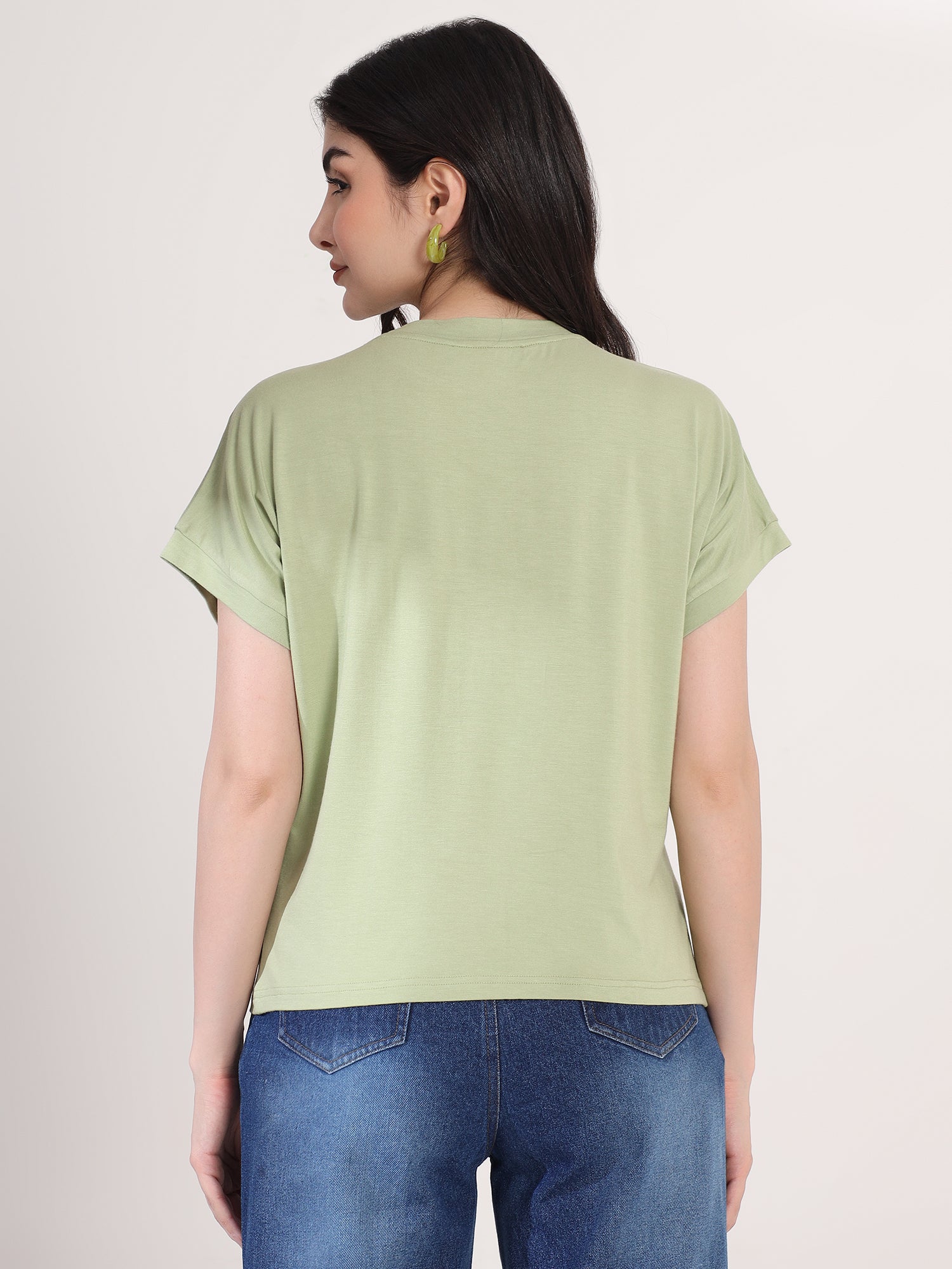 Fancy Green Floral T-Shirt