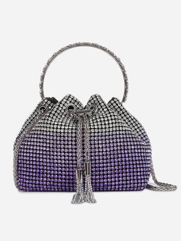 Embellished Purple Clutch