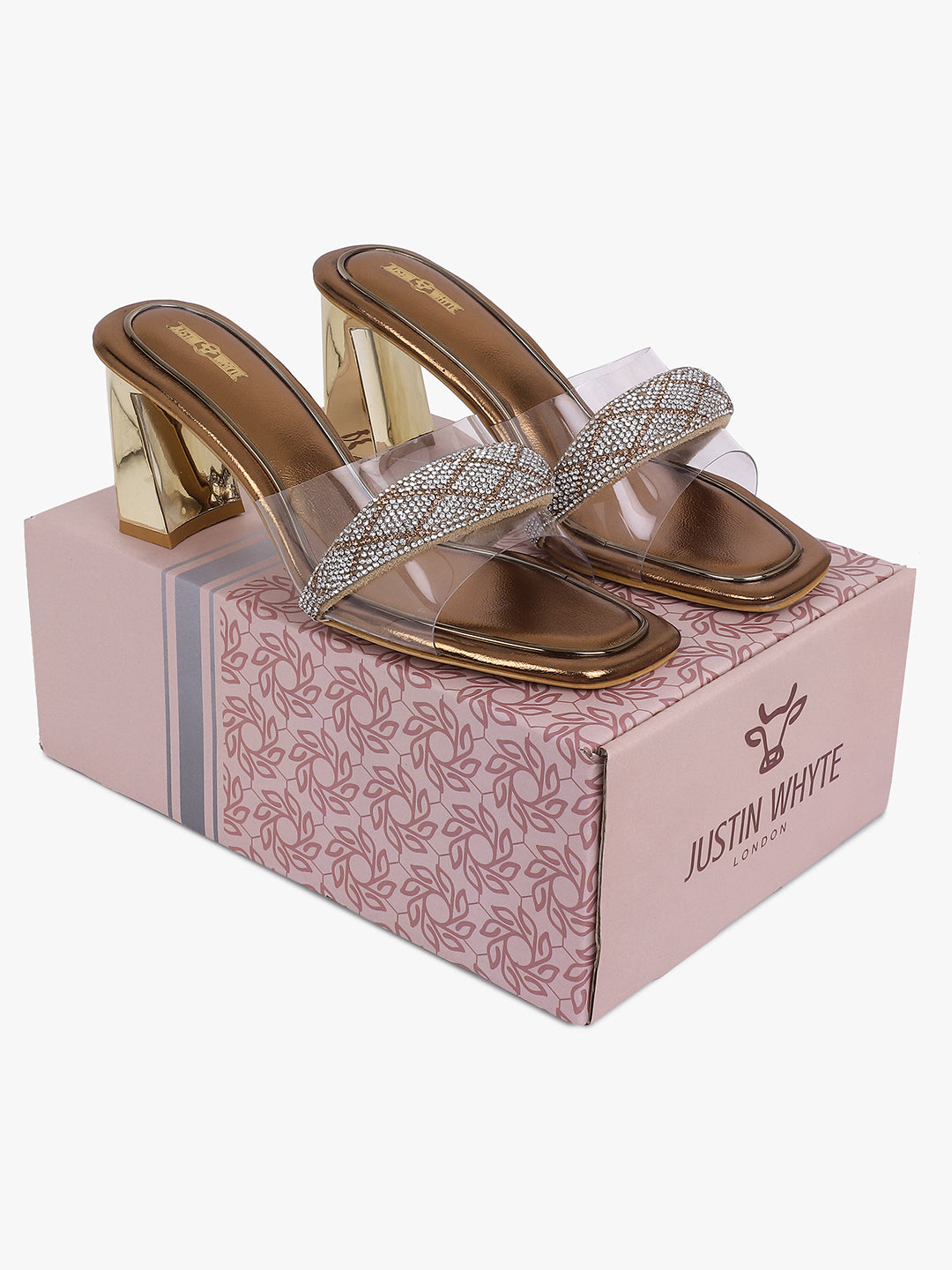 Stylish Tan Block Heel Sandals