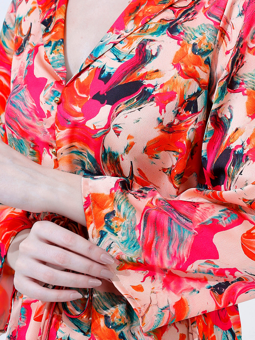 Stylish Printed Flared Top
