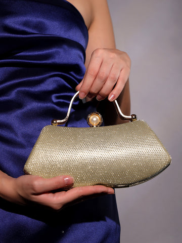 Odilia Golden Evening Handbag