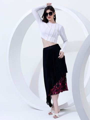 Fancy Layered Black Skirt