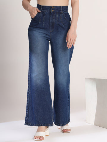 Classy High Waist Flared Jeans