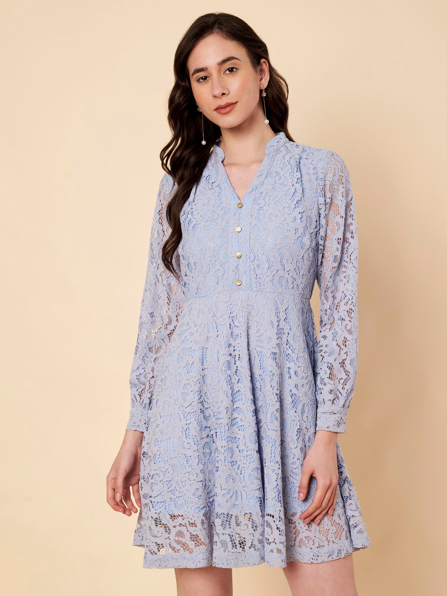 Fit & Flair Lace Dress