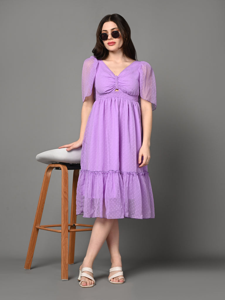 Daniela Swiss Dot Tiered Dress