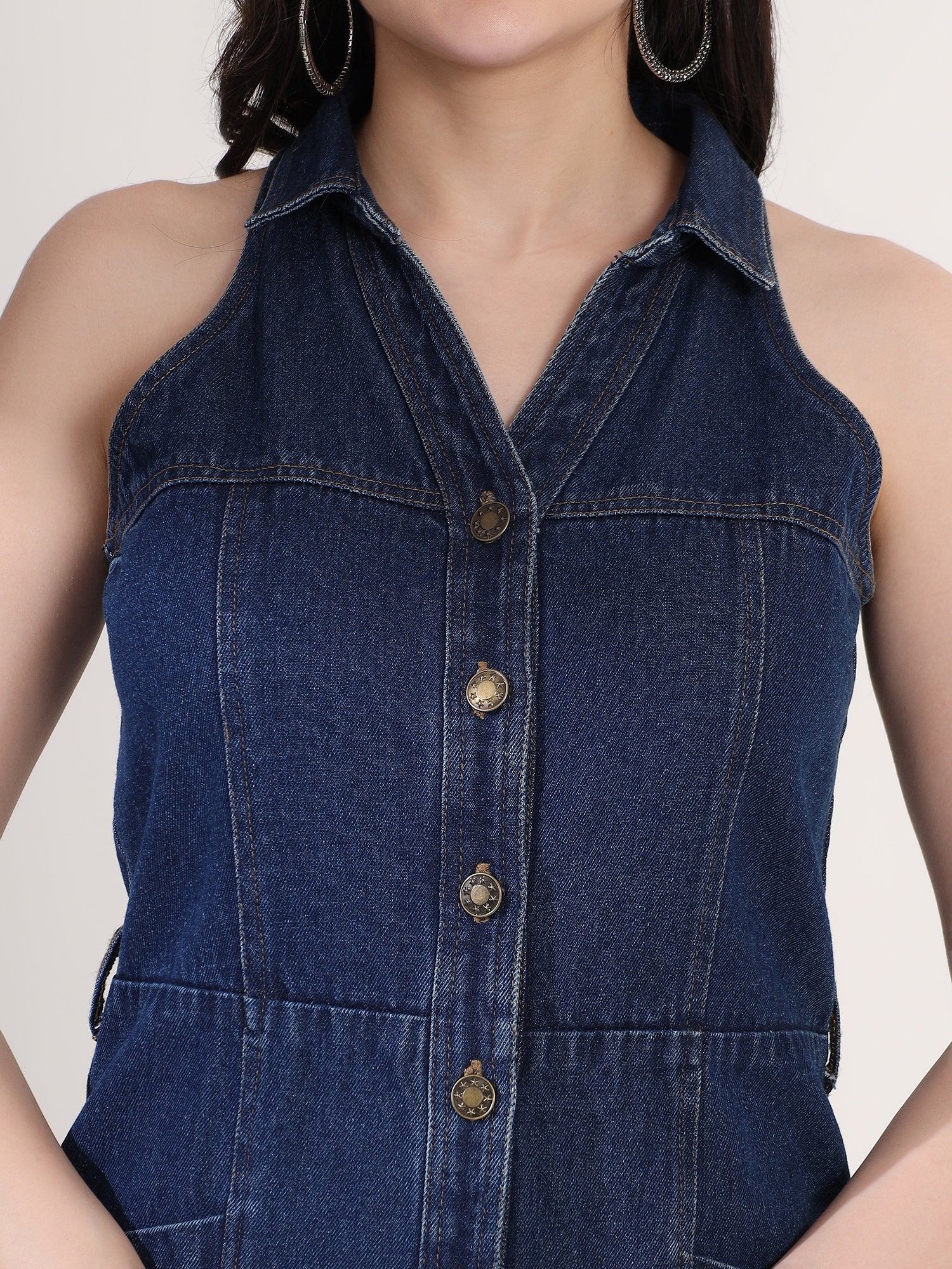 Classy Denim Shirt Dress